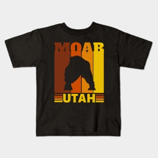 Retro Moab Utah Kids T-Shirt